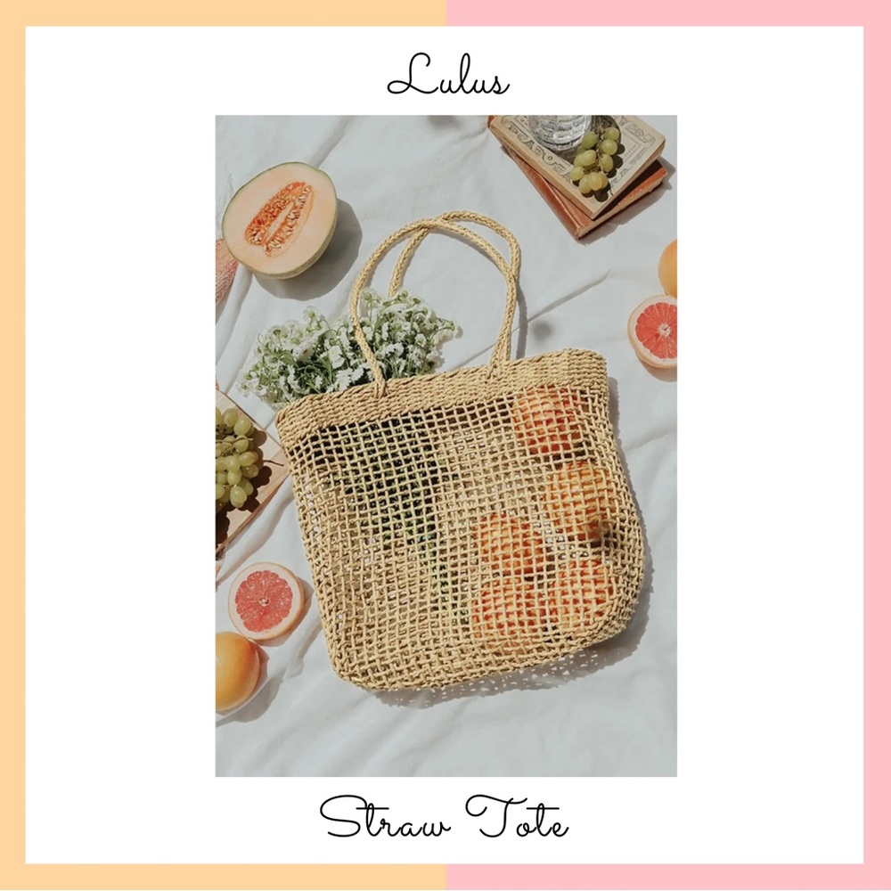 Lulus Straw Tote Bag